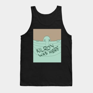 "Kilroy Was Here" Illusion Tank Top